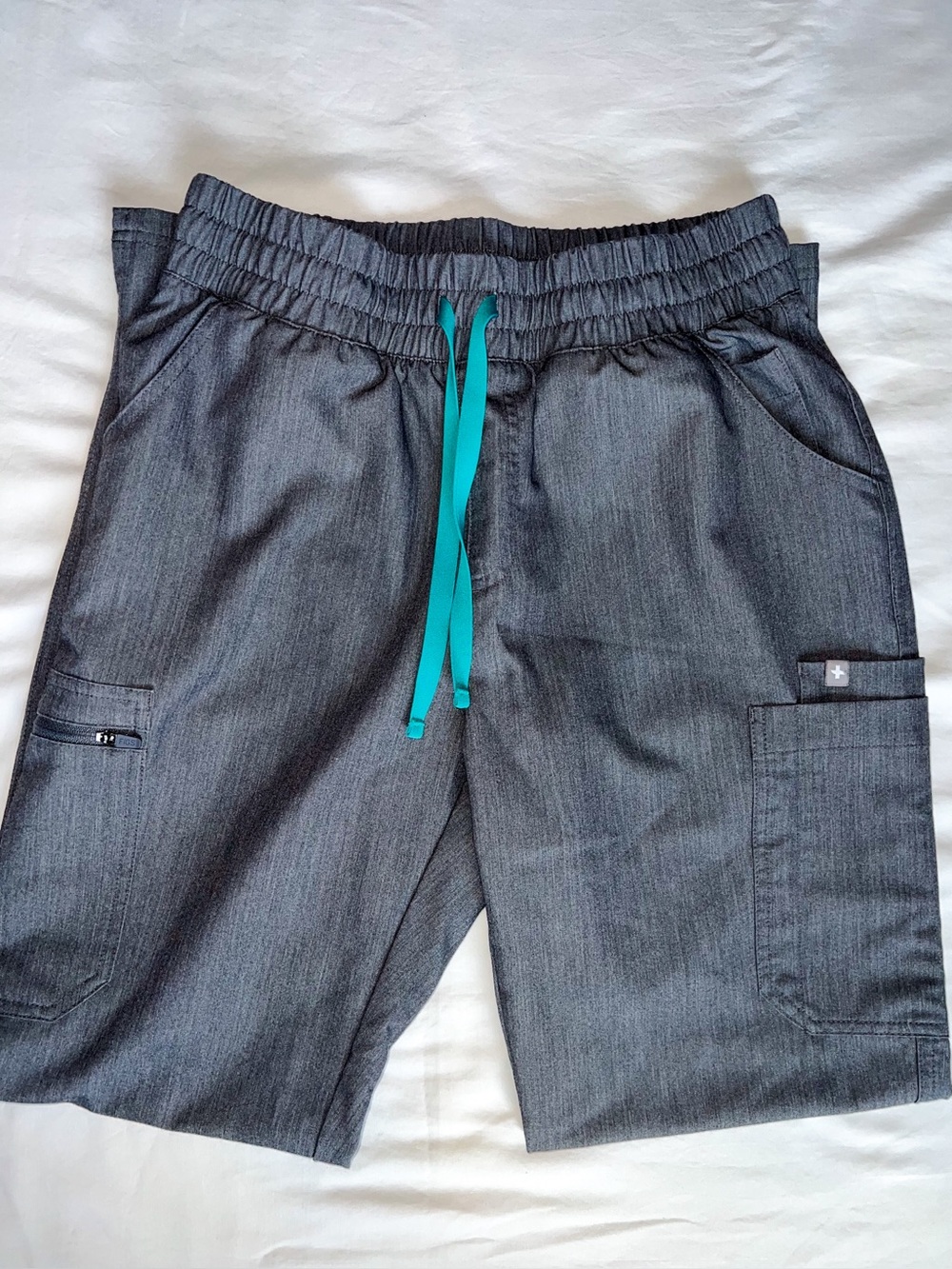Figs Straight Leg Graphite Scrub Pants - Picture 3 of 6